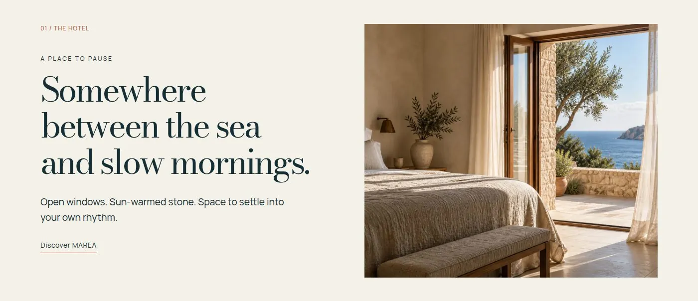 Marea, hotel